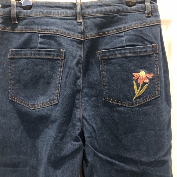 Princess Highway Floral Embroidered Denim Jeans 14 New ⭐️ - Picture 6 of 10